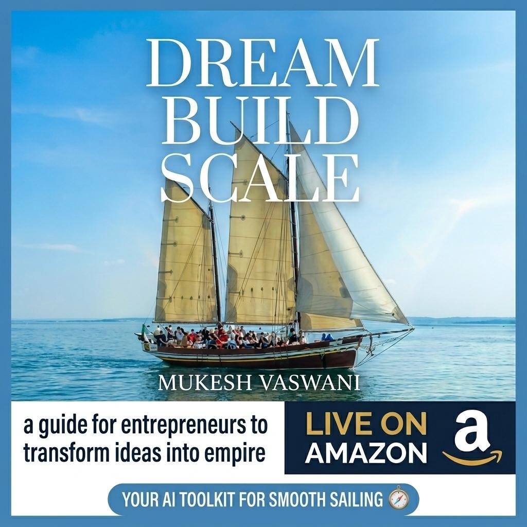 A Practical AI-Powered Roadmap for Aspiring Entrepreneurs: “DREAM BUILD SCALE” by Mukesh Vaswani 
