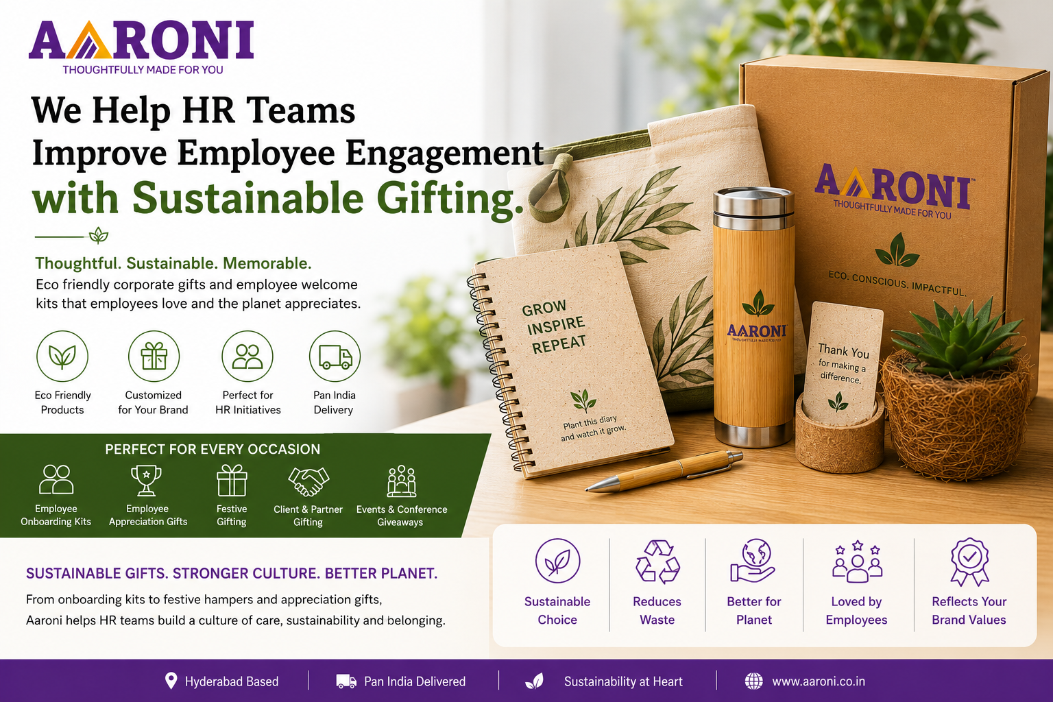 How Aaroni Helps HR Teams Improve Employee Engagement with Sustainable Corporate Gifting