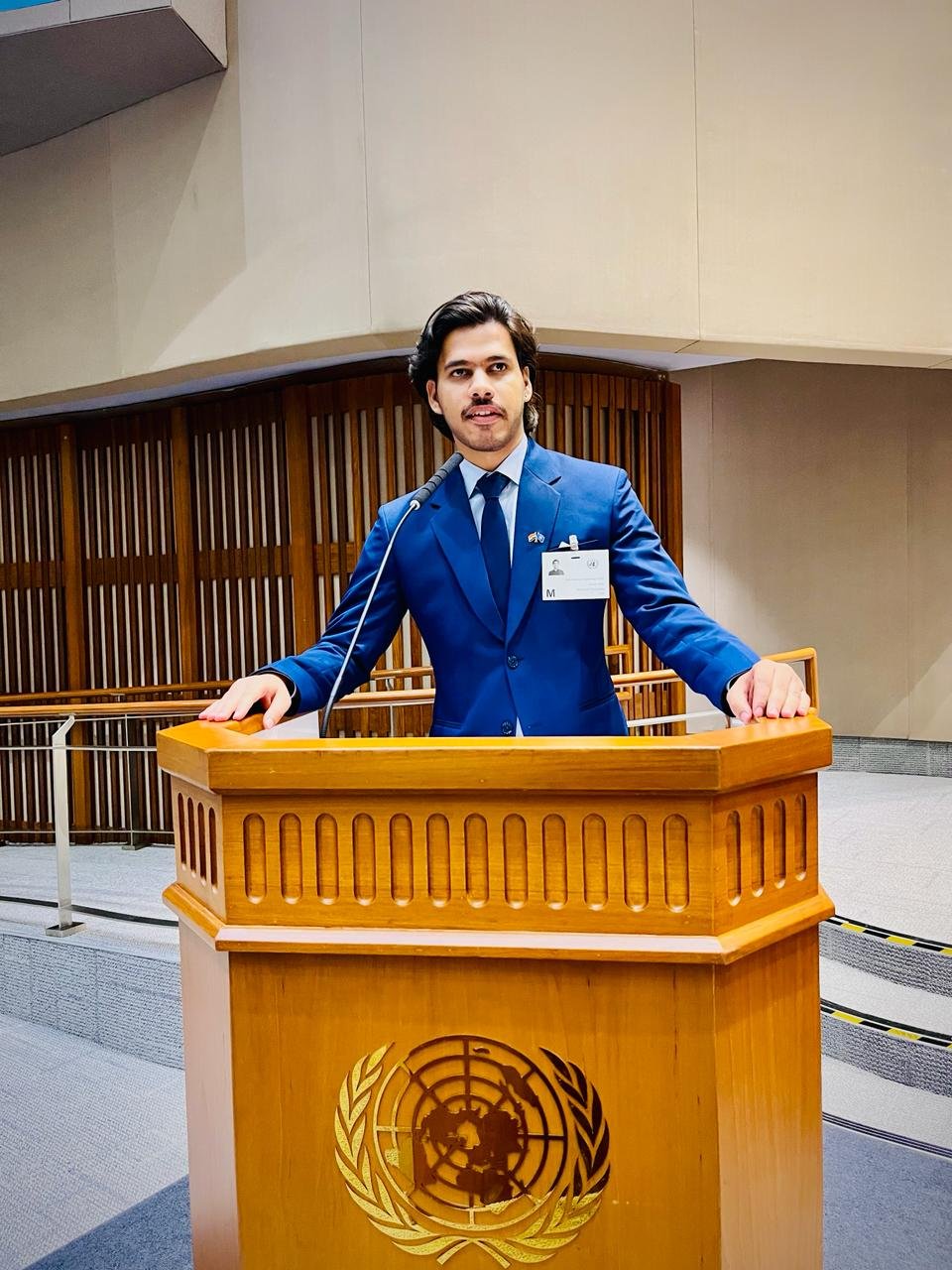 Young Indian Delegate Abhishek Chaudhary Honoured with Global Peace Award at United Nations Conference in Bangkok