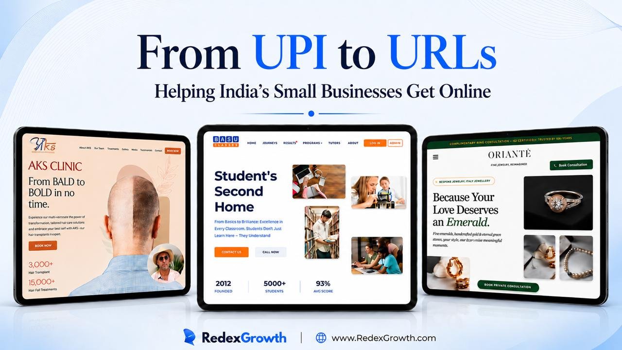 RedeX Growth: From UPI to URLs — Bringing India’s Small Businesses Online
