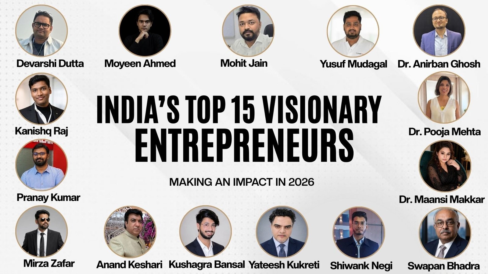 India’s Top 15 Visionary Entrepreneurs Making an Impact in 2026