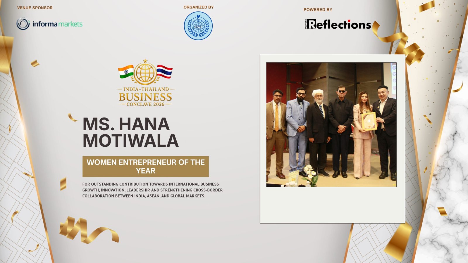 VallisAsia Agro Private Limited Receives “Agri-Business & Food Export Excellence Award” at India–Thailand Business Conclave 2026