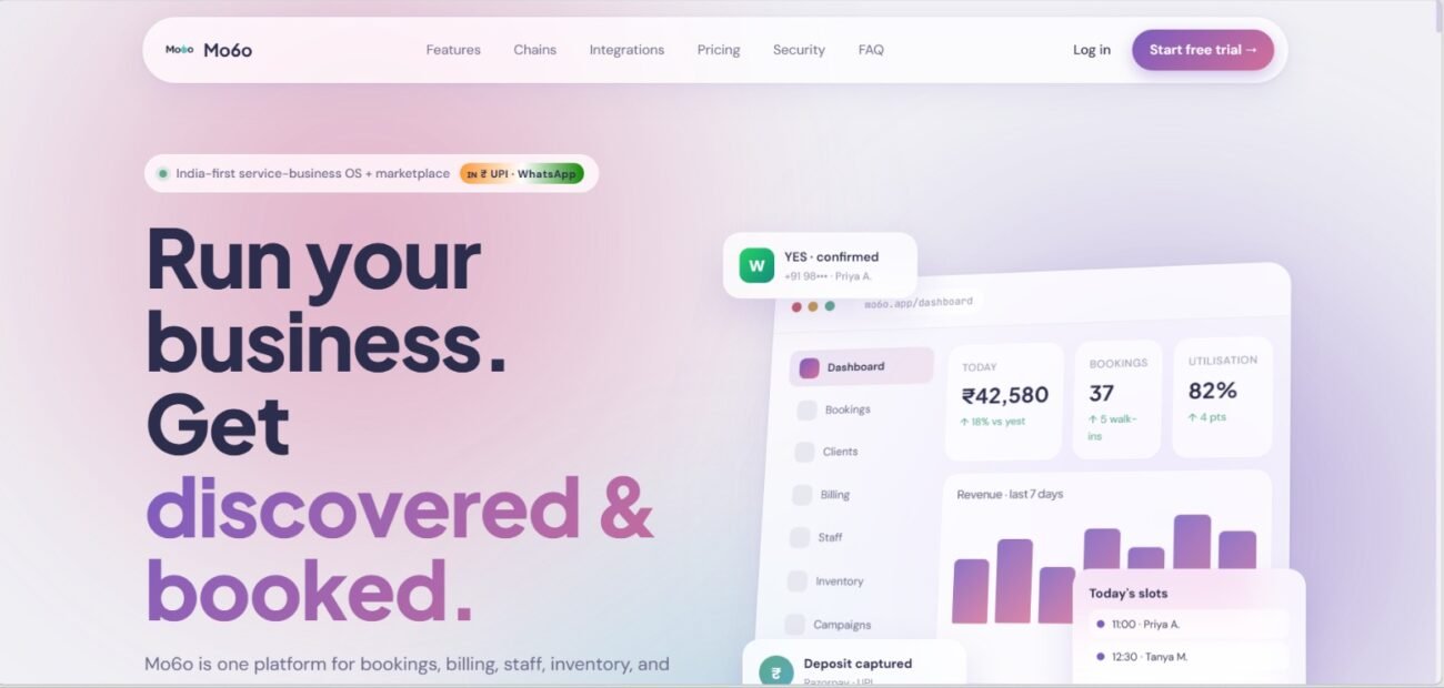 Mo6o: The Booking Platform Turning Everyday Appointment Chaos Into One Intelligent System for Every Service Business
