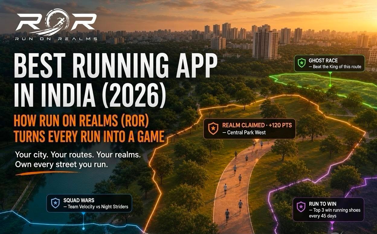 Best Running App in India (2026): How Run On Realms (ROR) Turns Every Run Into a Game
