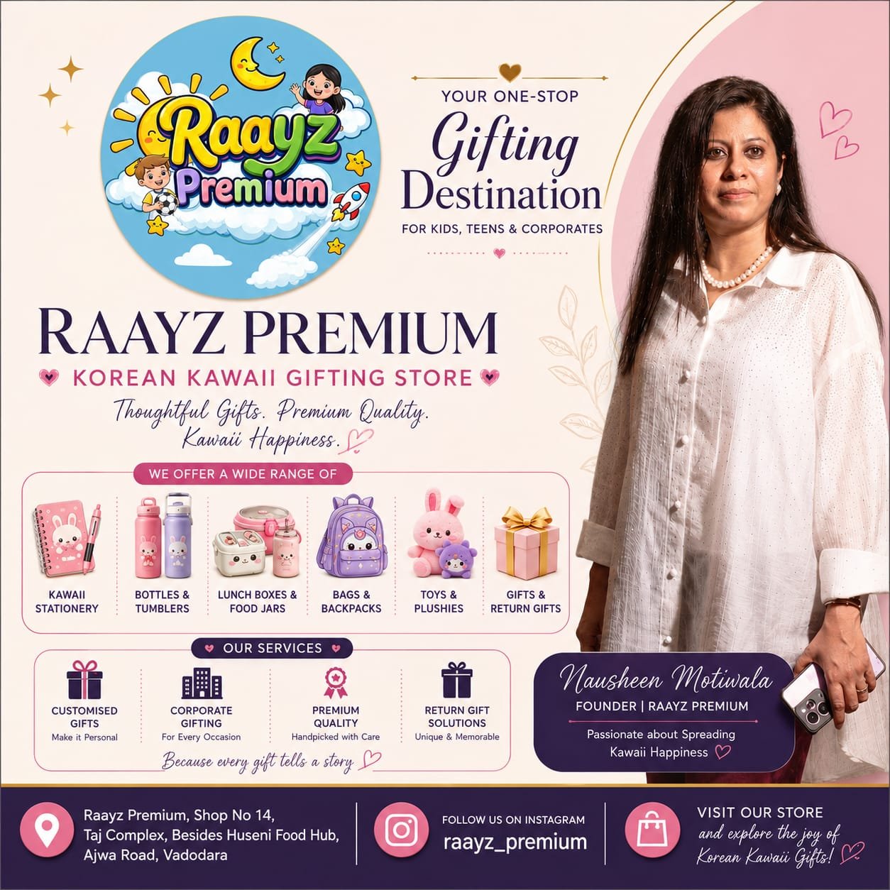 From One Shelf of Quirky Stationery to Vadodara’s Go-To Premium Kids Gifting Destination: How Raayz Premium is Redefining the Joy of Gifting