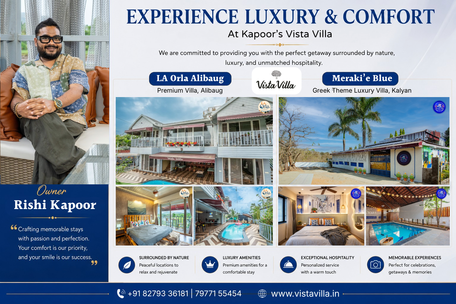 Kapoor’s Vista Villa: A Premium Ultra Luxurious Private Villa Brand Near Mumbai