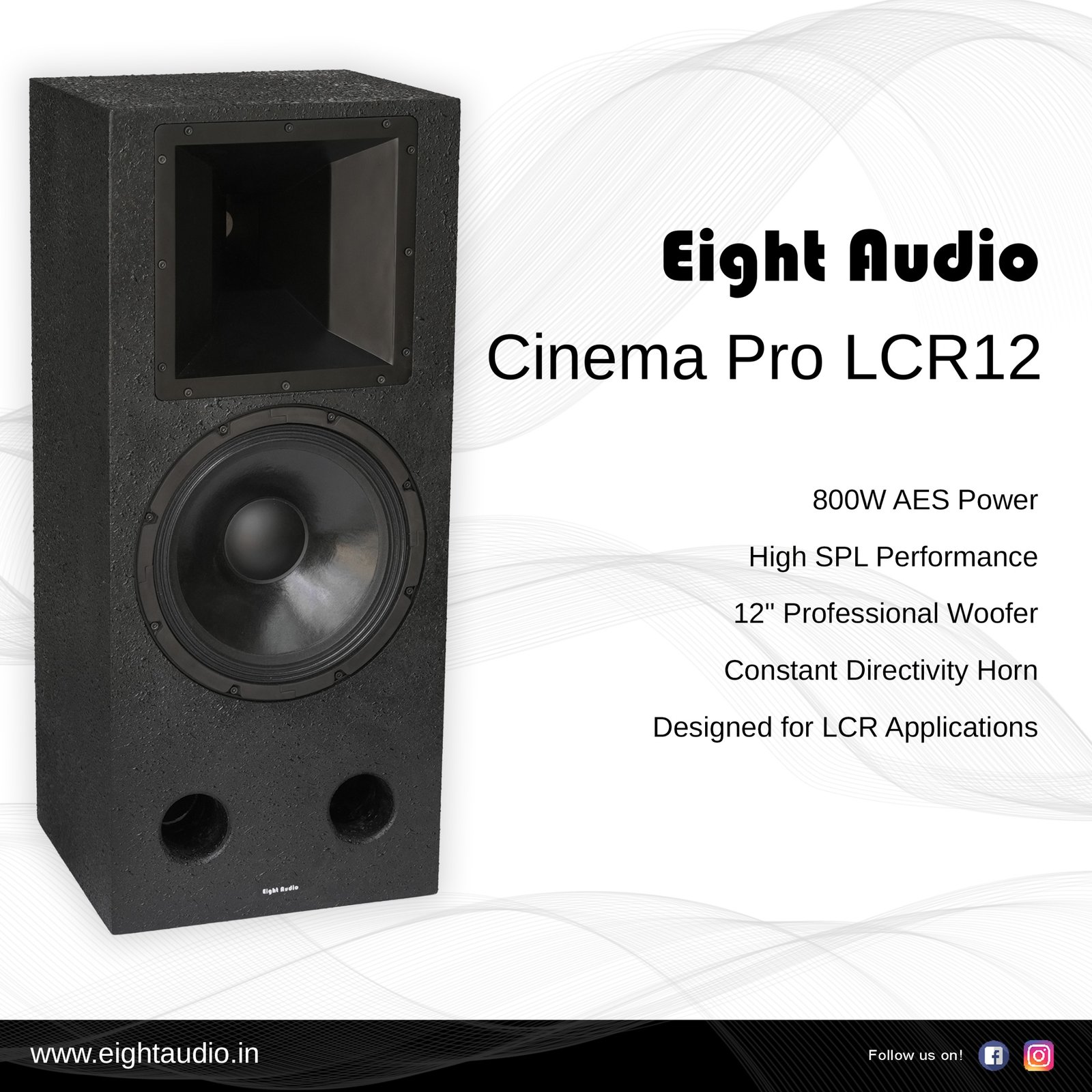 Eight Audio Launches Cinema Pro Series Speakers for Professional Theatre Applications