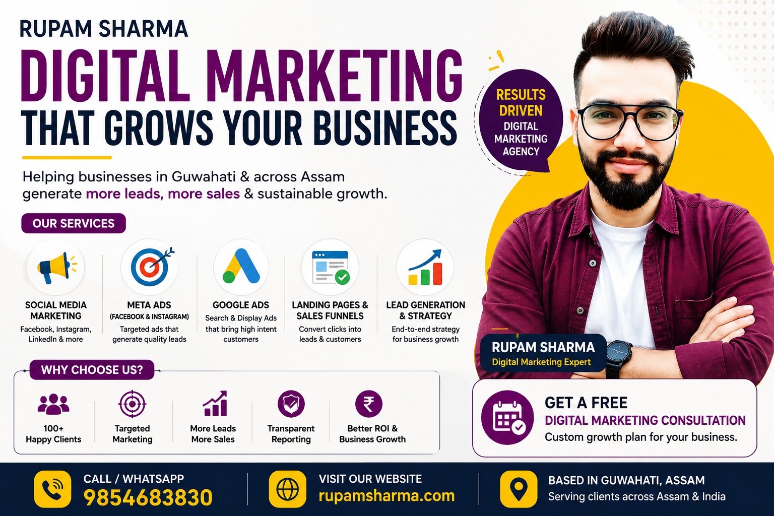 Rupam Sharma Digital Marketing Helps Guwahati Businesses Turn Digital Presence into Measurable Growth