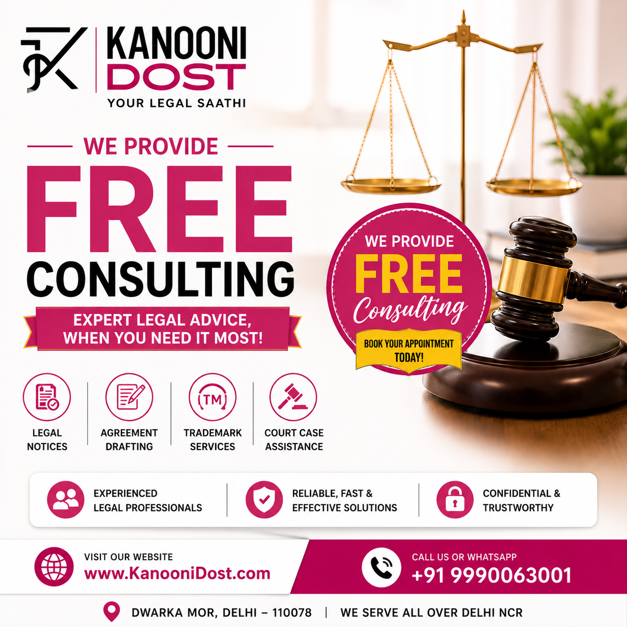Free Legal Consulting in Delhi NCR: Breaking Barriers to Justice for Every Citizen