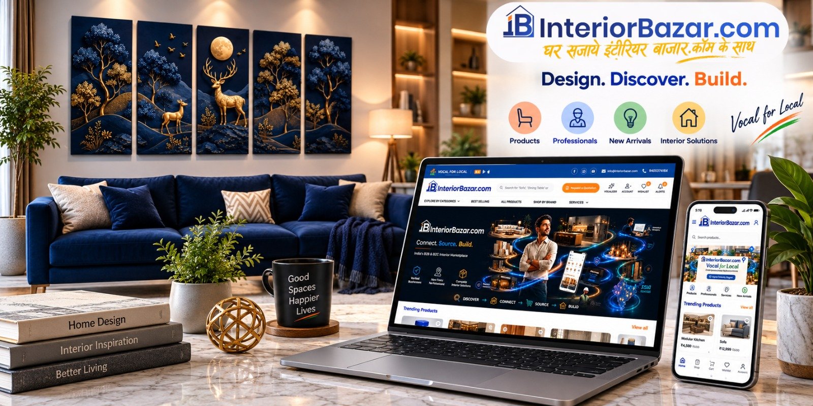 InteriorBazar.com — The New Digital Address for India’s Interior & Exterior Marketplace