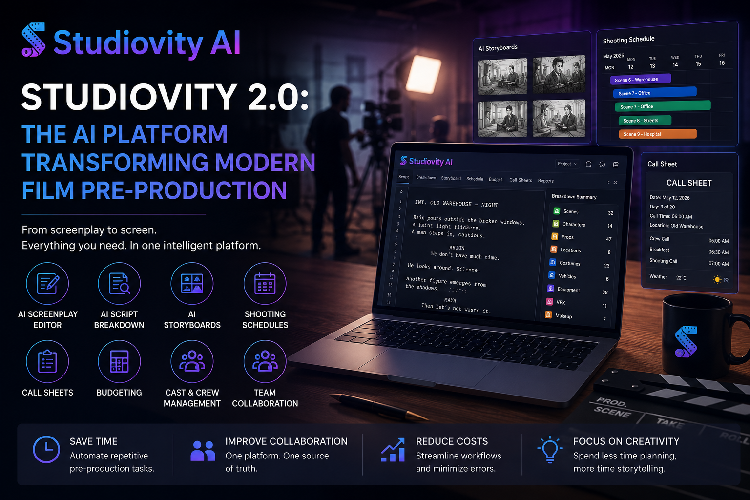 Studiovity 2.0: The AI Platform Transforming Modern Film Pre-Production