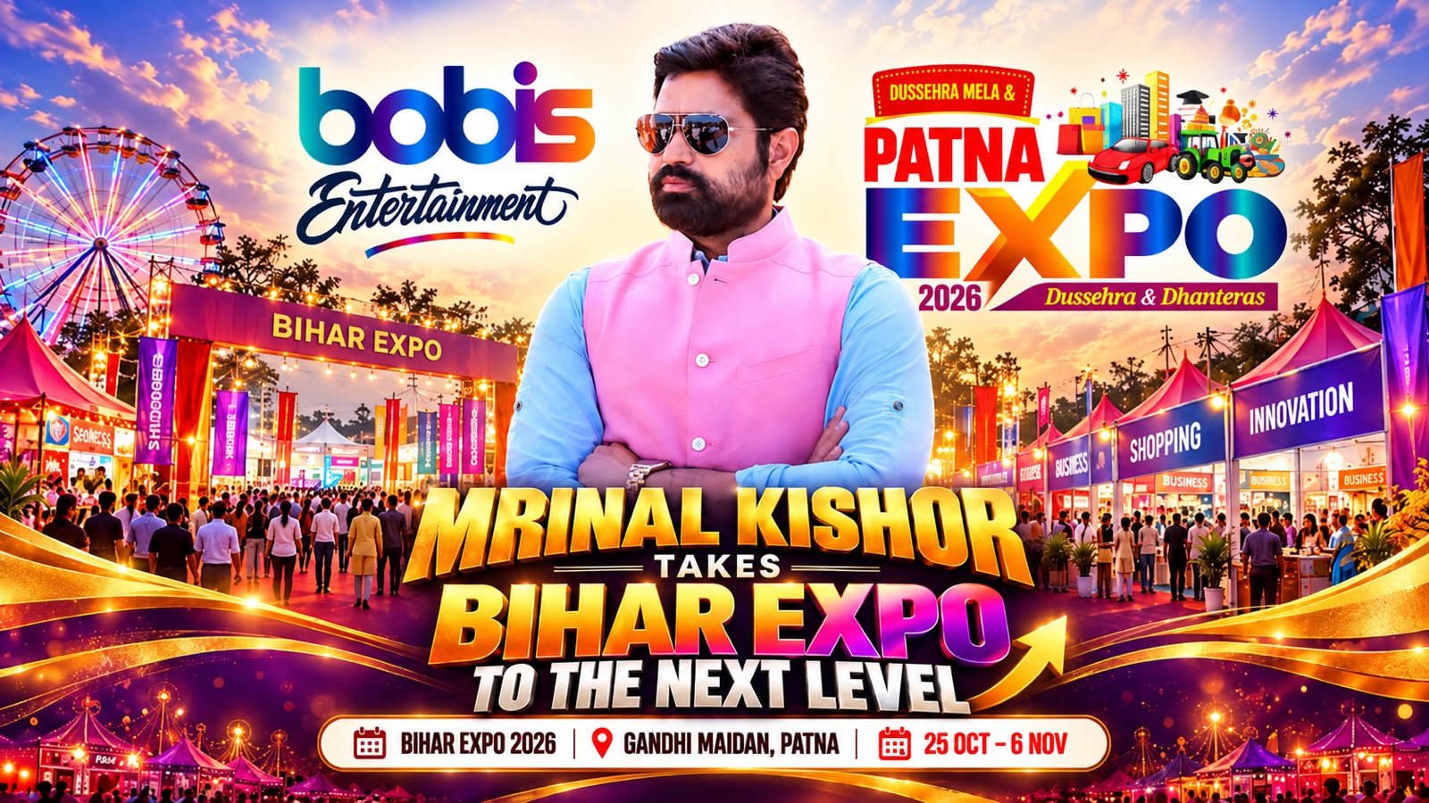 Mrinal Kishore Takes Patna Expo to the Next Level with a Mega Event at Gandhi Maidan.
