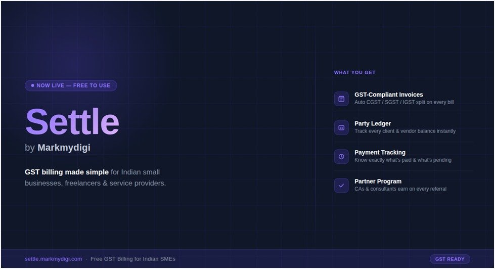 Pune-Based Startup Launches Free GST Billing Tool for Small Businesses — And Opens Partner Program for CAs & Consultants